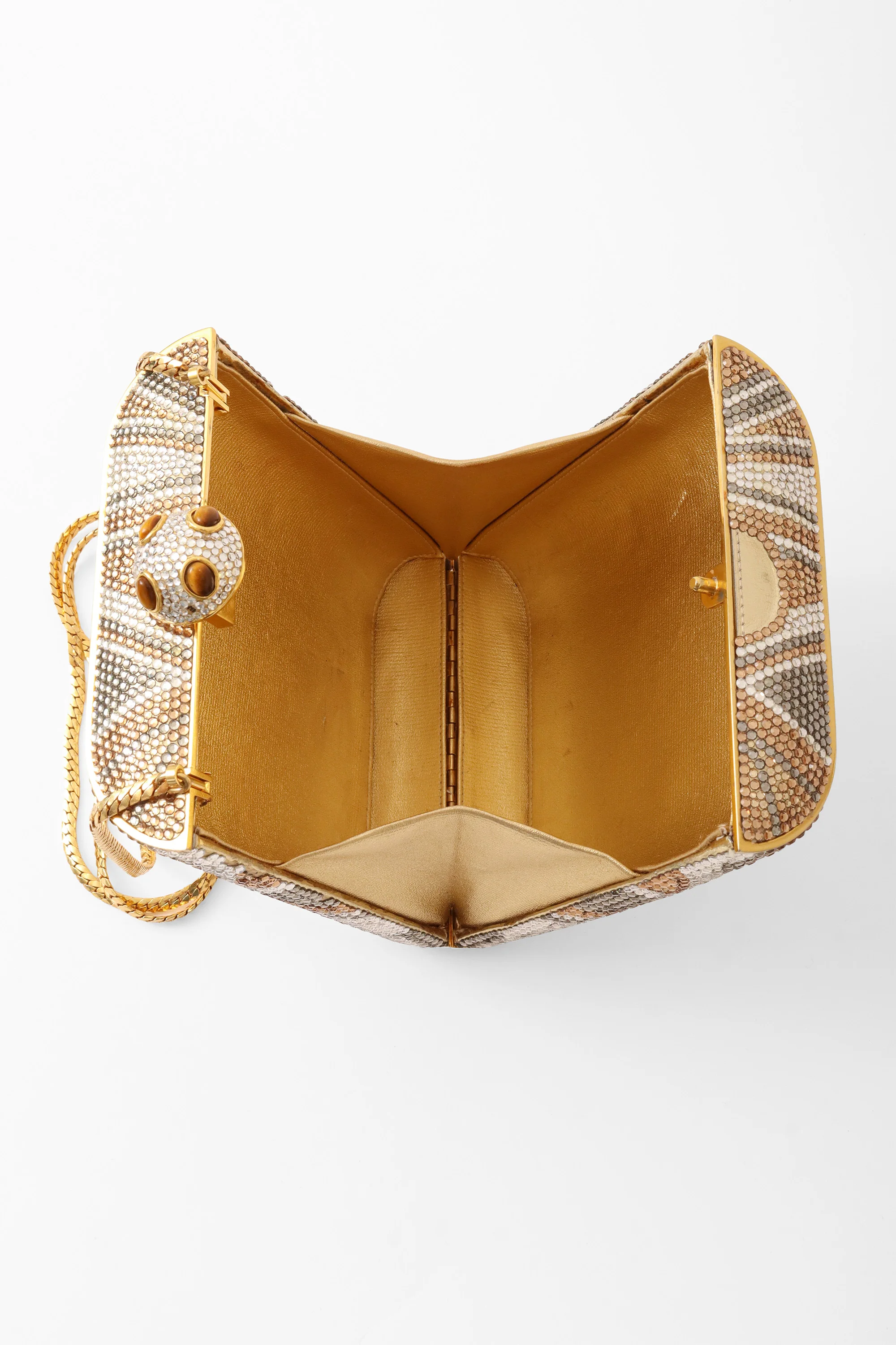 Crystal Swirl Minaudière Box Bag - Image 6