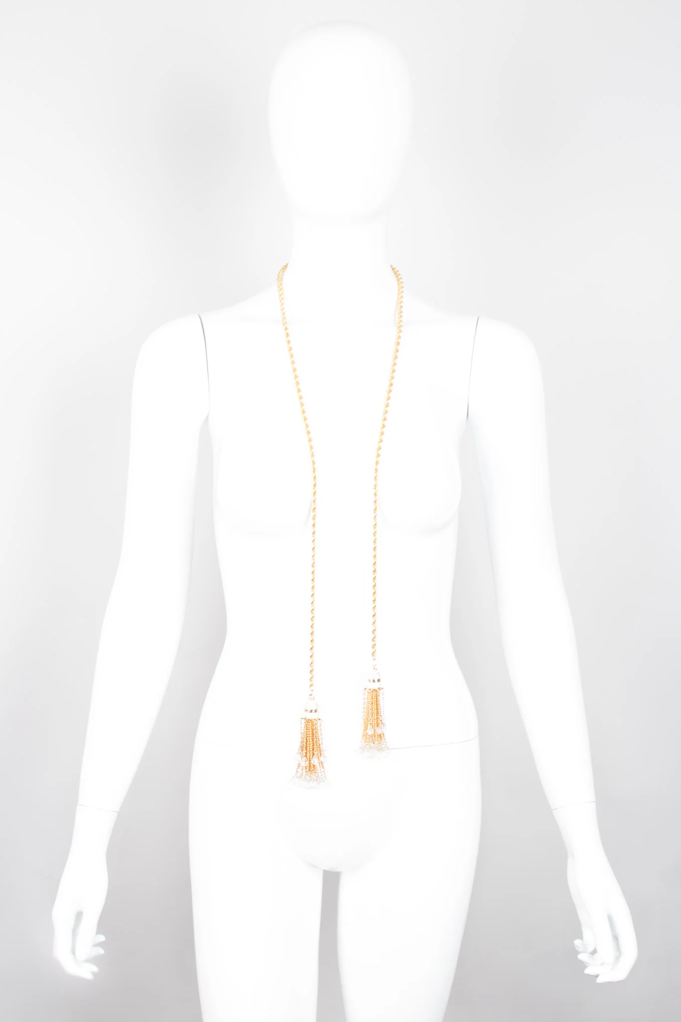 Crystal Tassel Wrap Necklace - Image 9