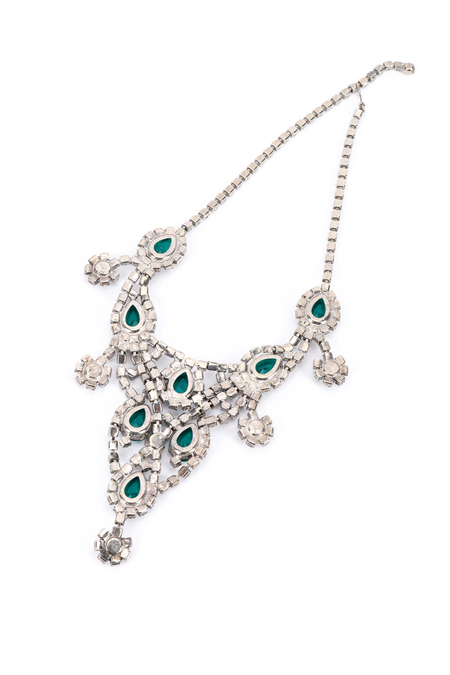 Crystal Teardrop Bib Necklace - Image 3