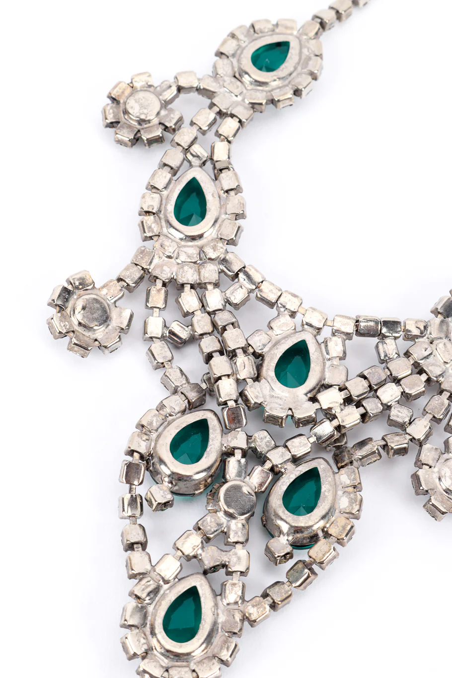Crystal Teardrop Bib Necklace - Image 7