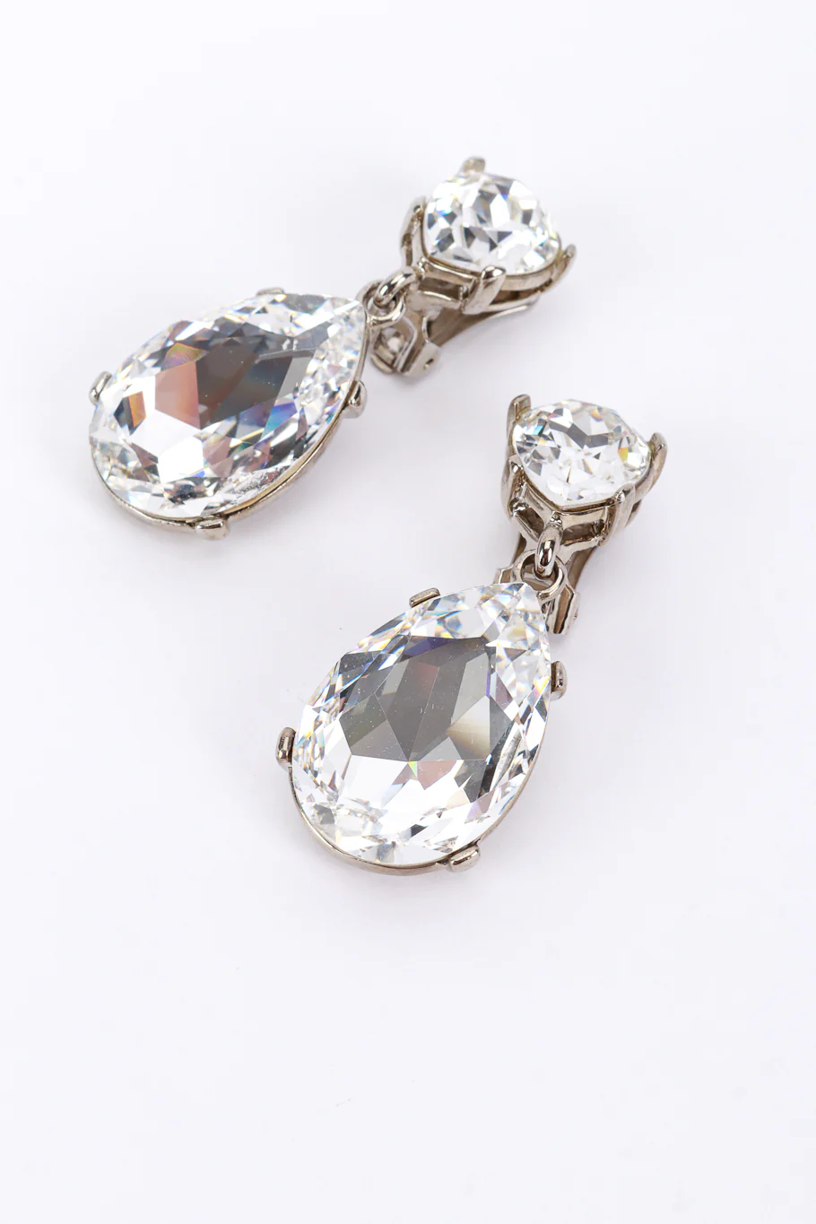 Crystal Teardrop Earrings - Image 3