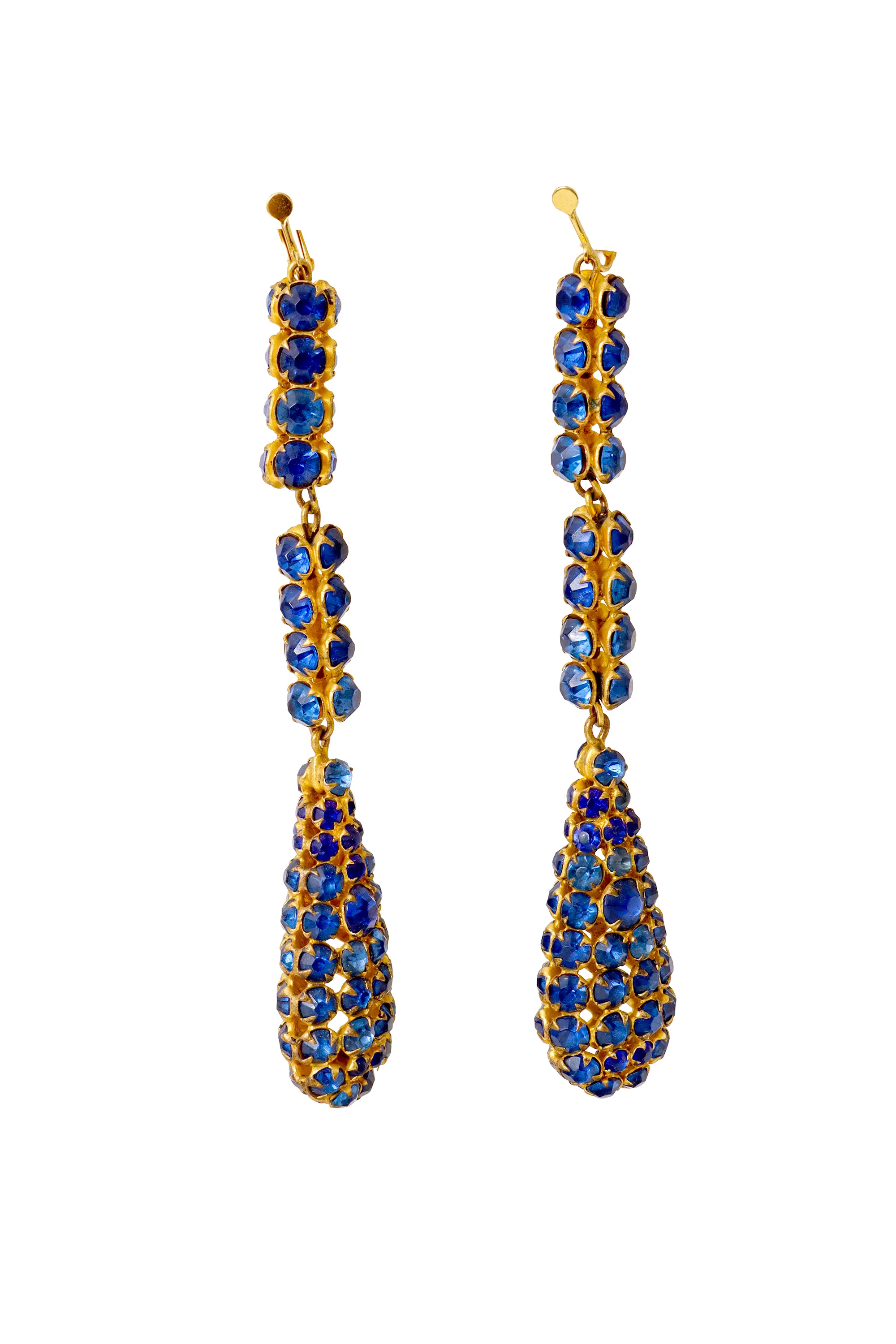 Crystal Teardrop Showgirl Earrings