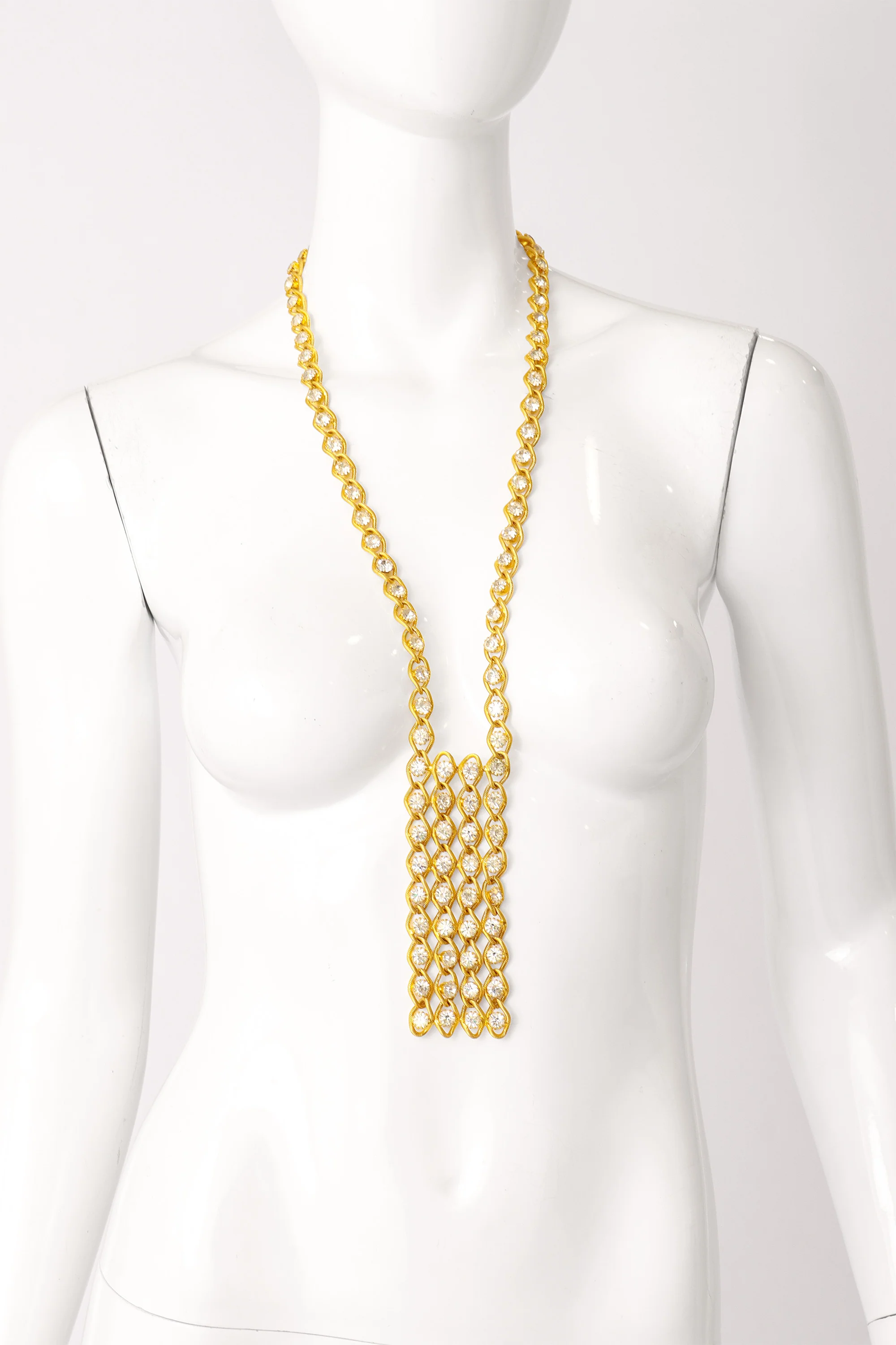 Crystal Twisted Chain Necklace - Image 2