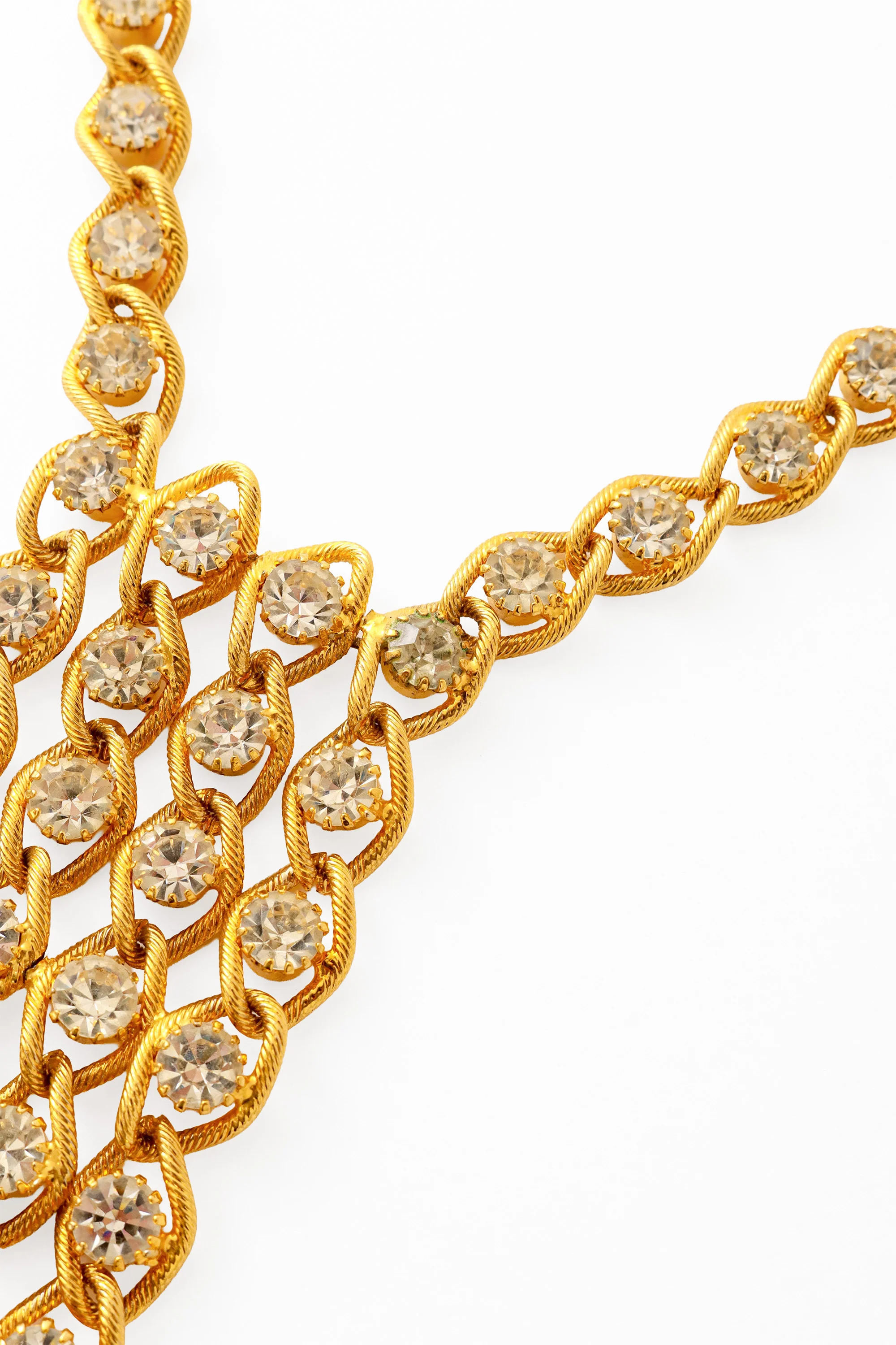 Crystal Twisted Chain Necklace - Image 3