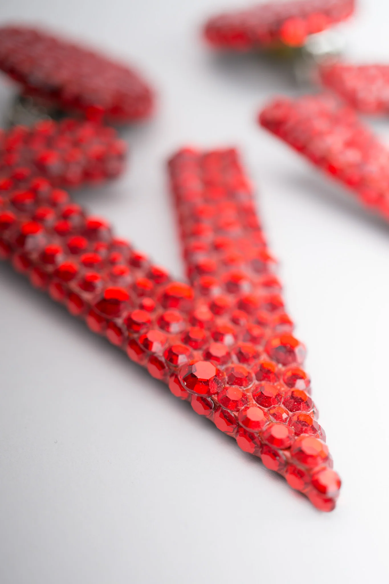 Crystal V Drop Earrings - Image 6