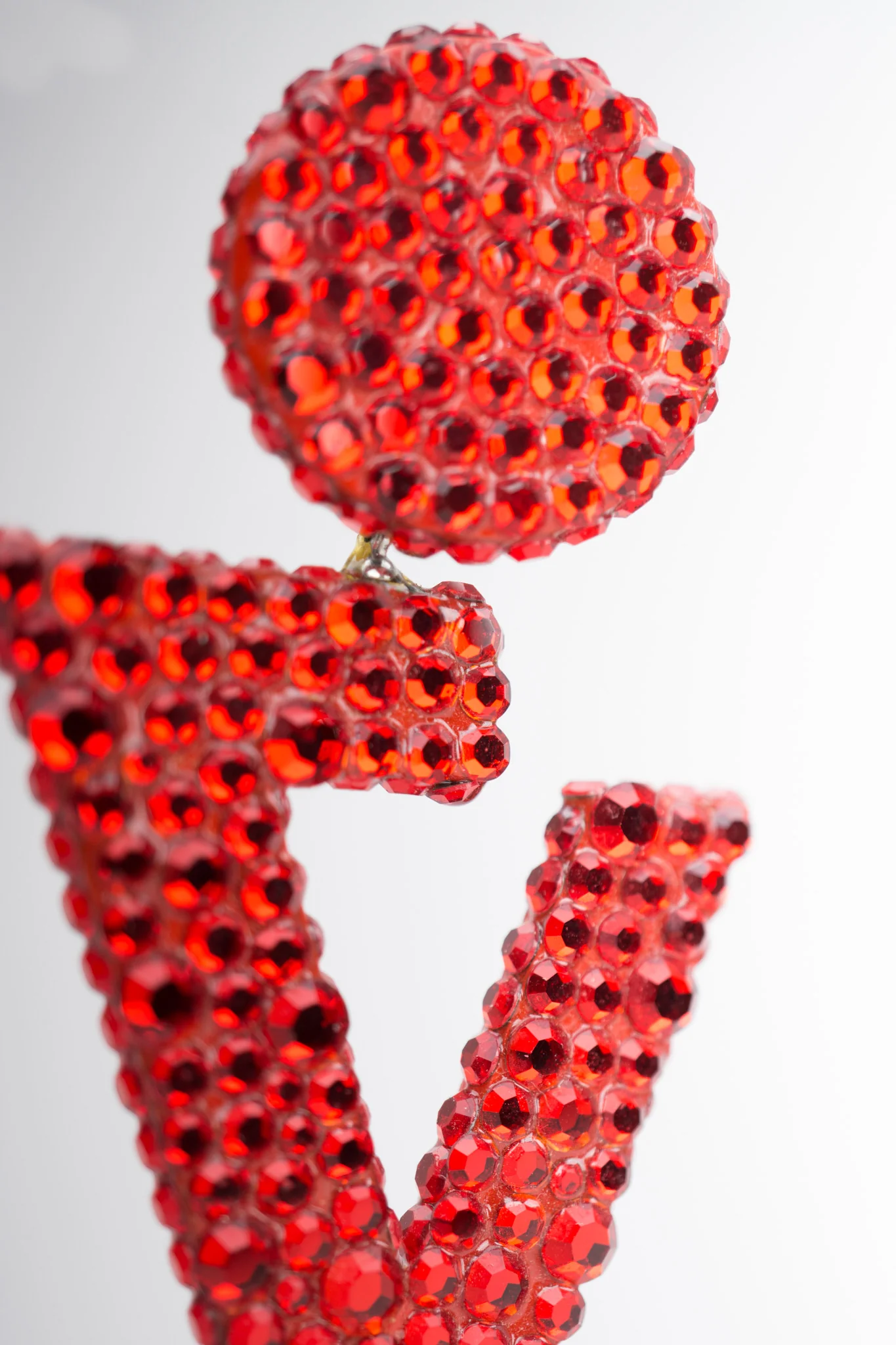 Crystal V Drop Earrings - Image 8