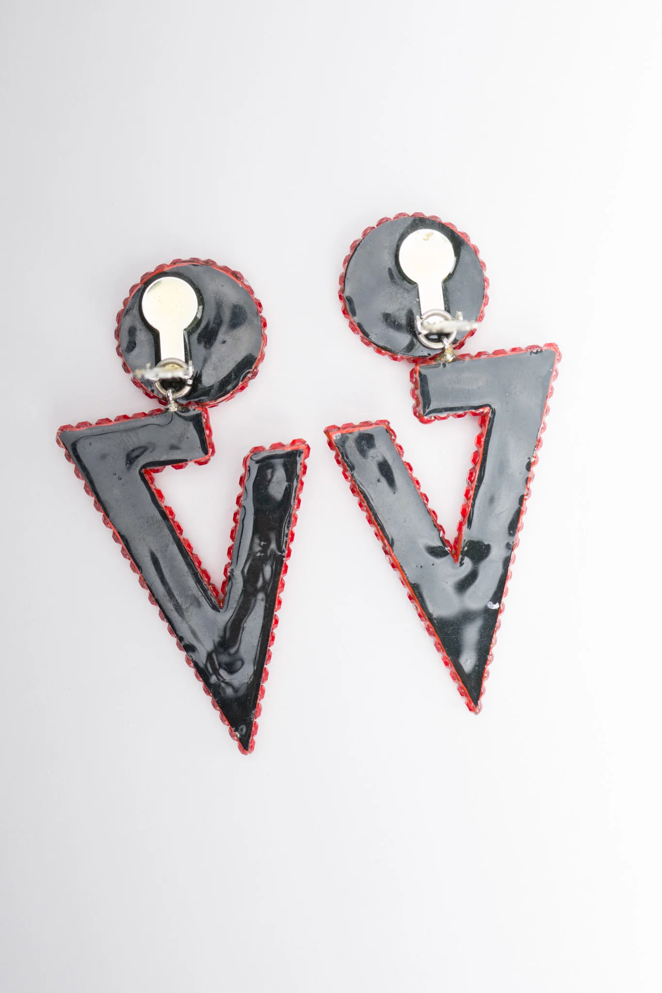 Crystal V Drop Earrings - Image 9