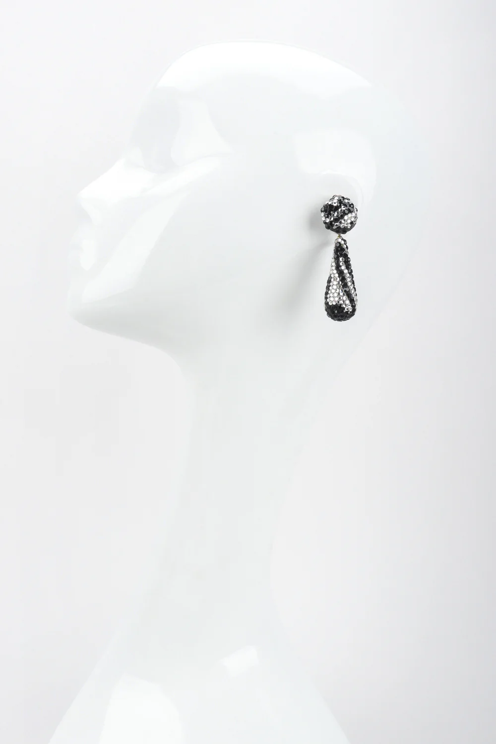 Crystal Zebra Drop Earrings - Image 2