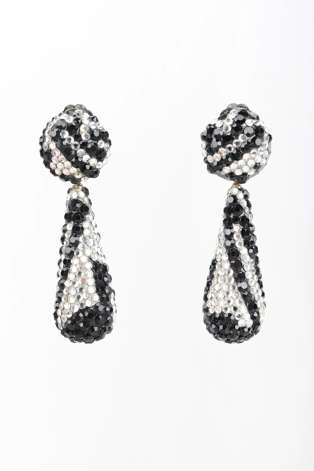 Crystal Zebra Drop Earrings - Image 4