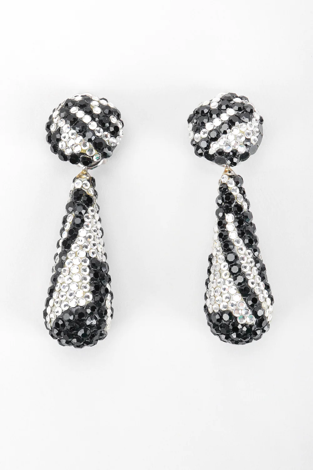 Crystal Zebra Drop Earrings - Image 5