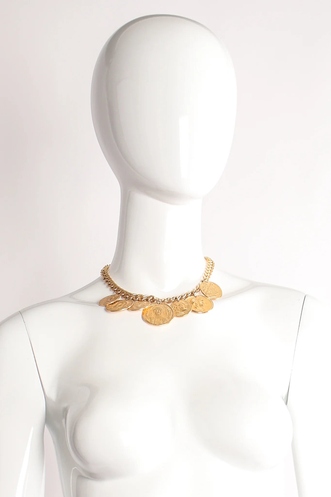 Curb Chain Coin Collar - Image 2