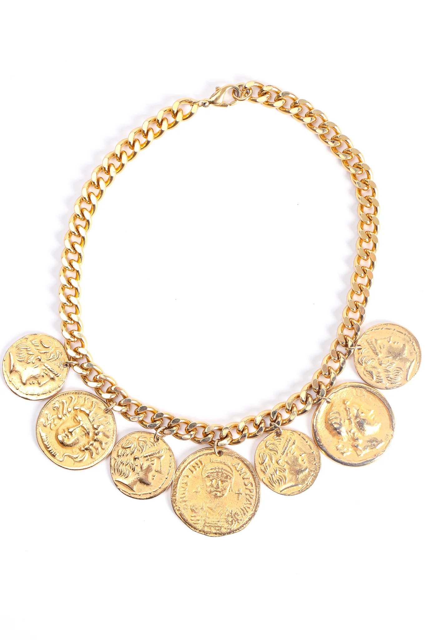 Curb Chain Coin Collar - Image 3