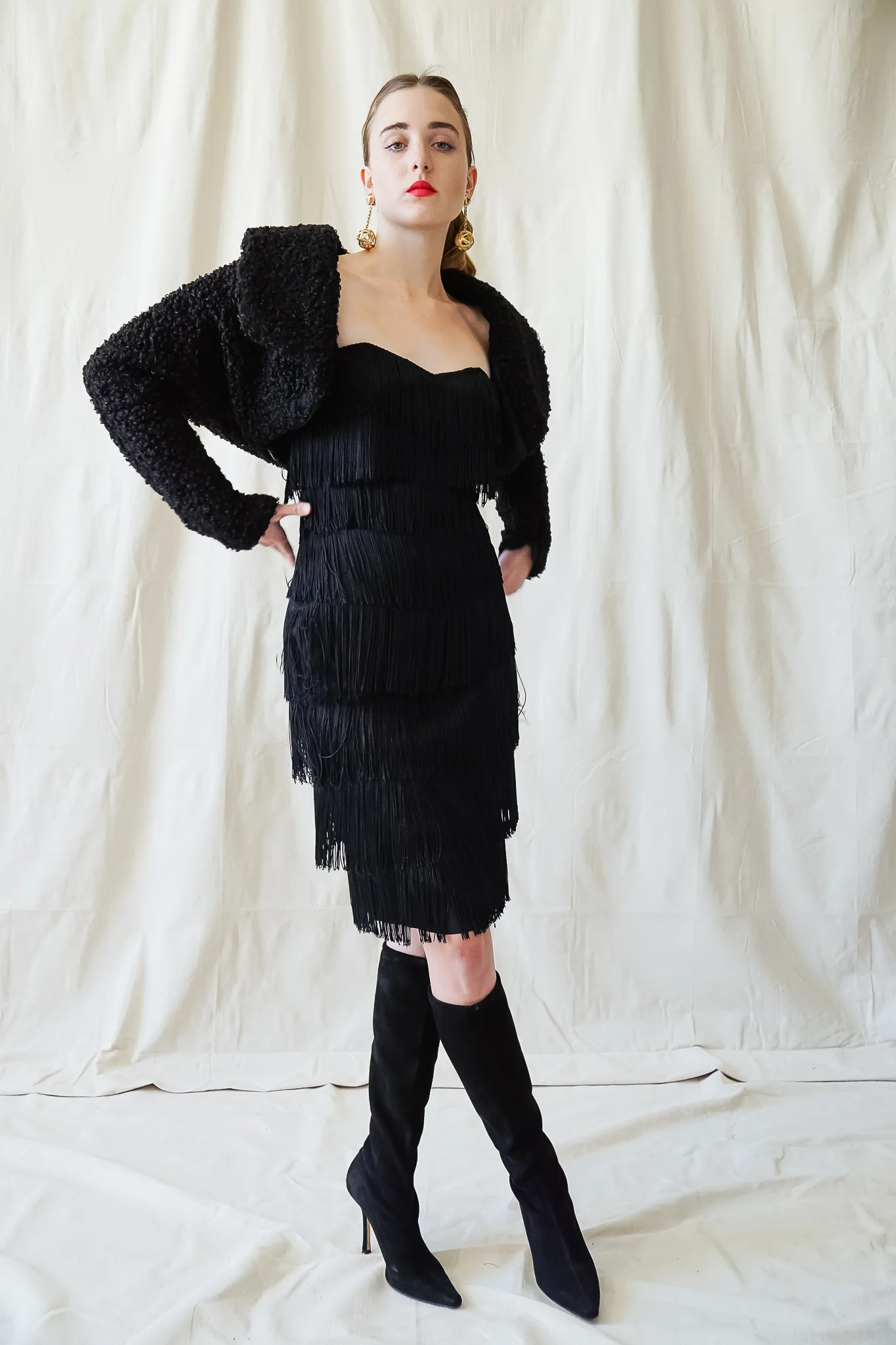 Curly Faux Fur Bolero - Image 4
