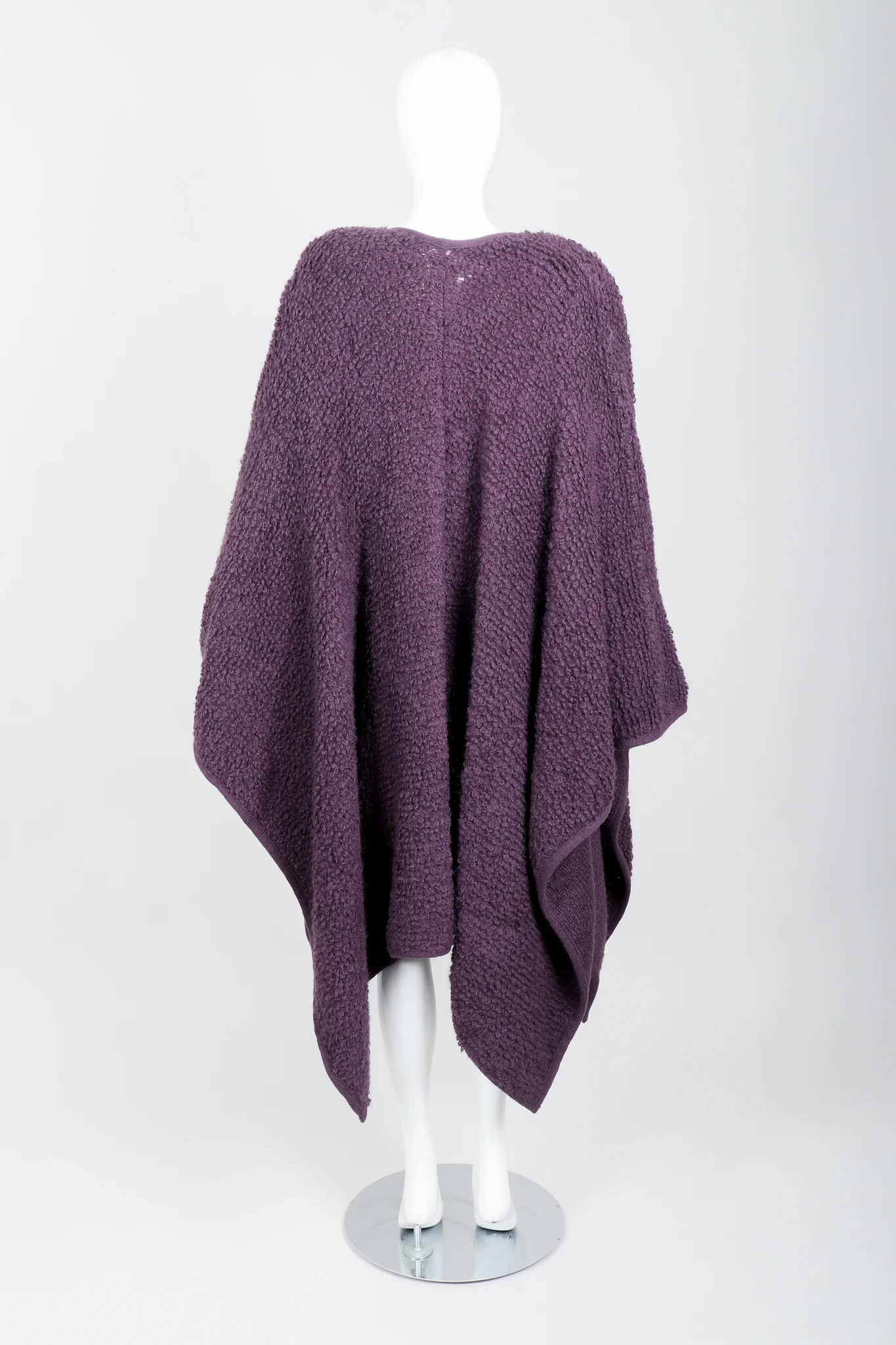 Curly Wool Cape Coat - Image 8