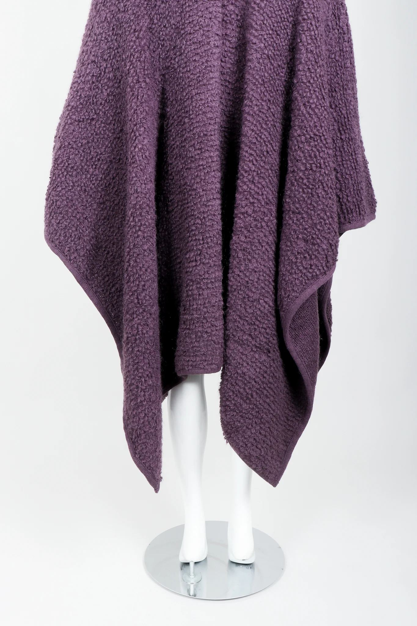 Curly Wool Cape Coat - Image 9