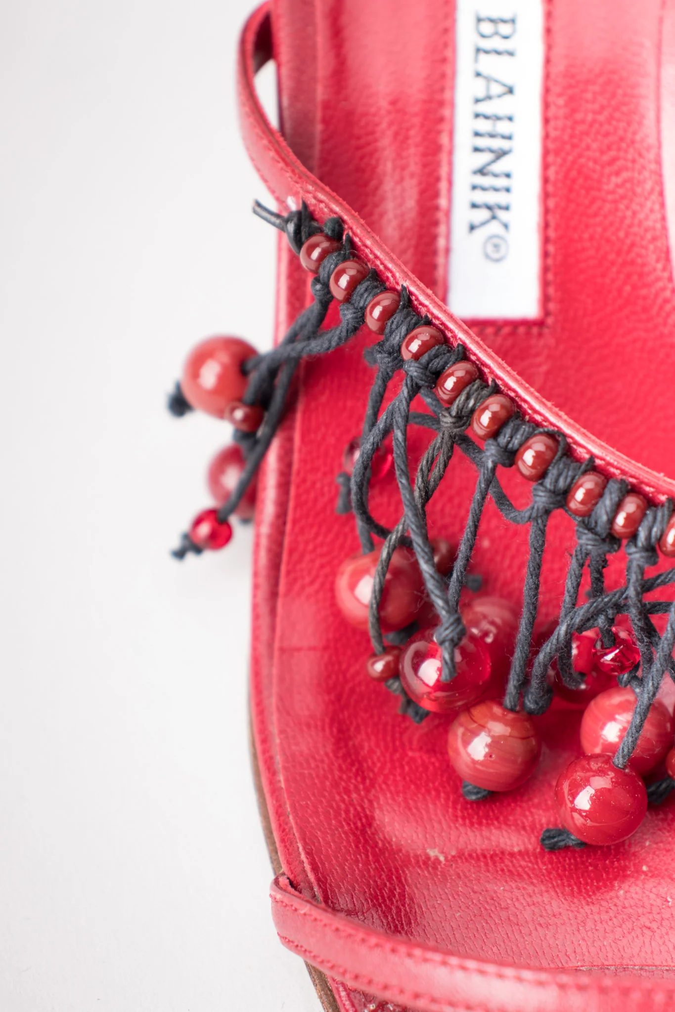 Currant Berry Fringed Mules - Image 4