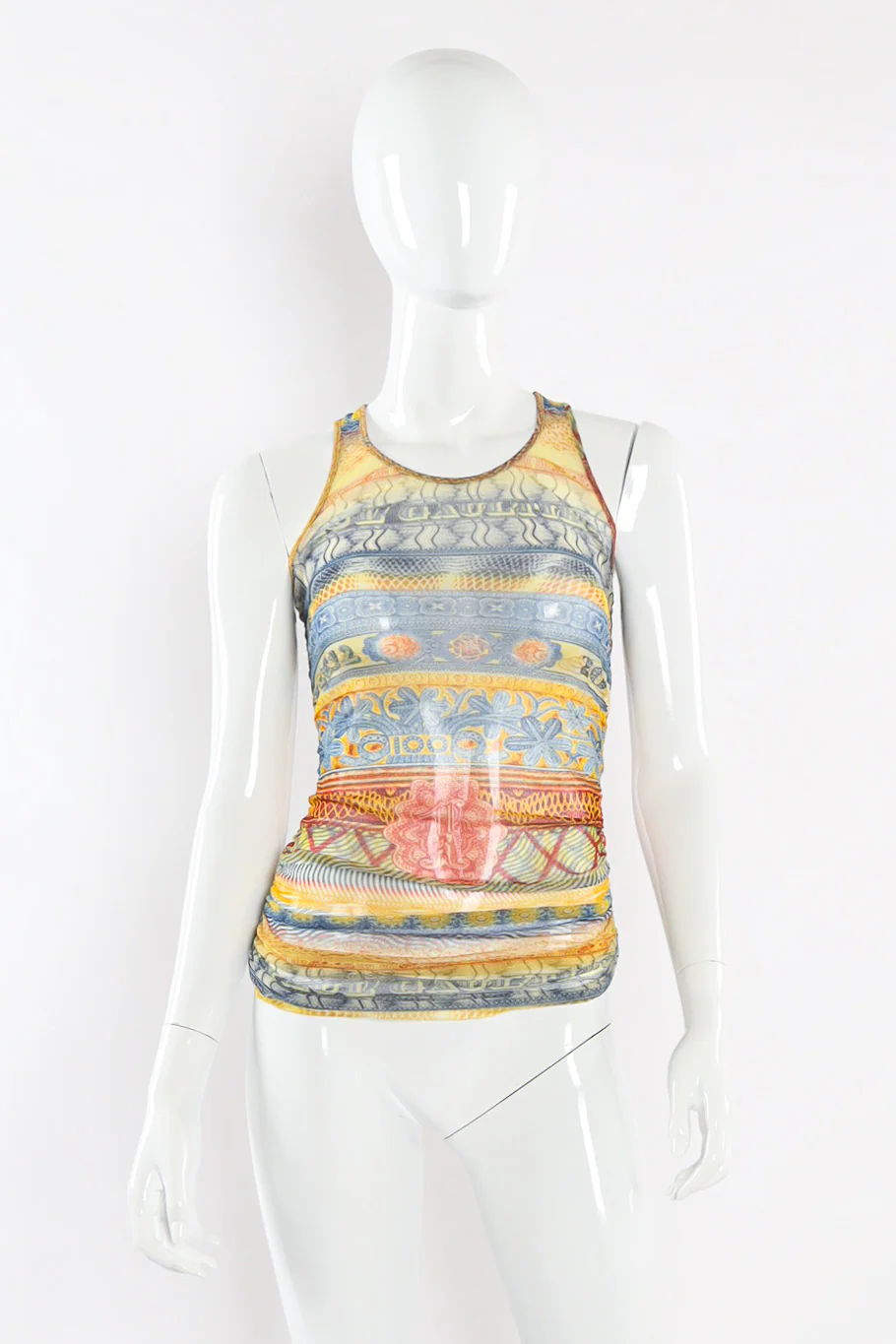 Currency Mesh Tank Top
