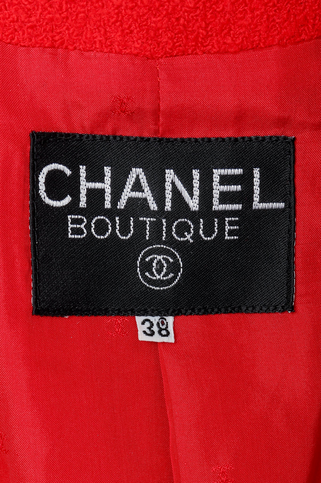 Curved Lapel Bouclé Jacket - Image 11