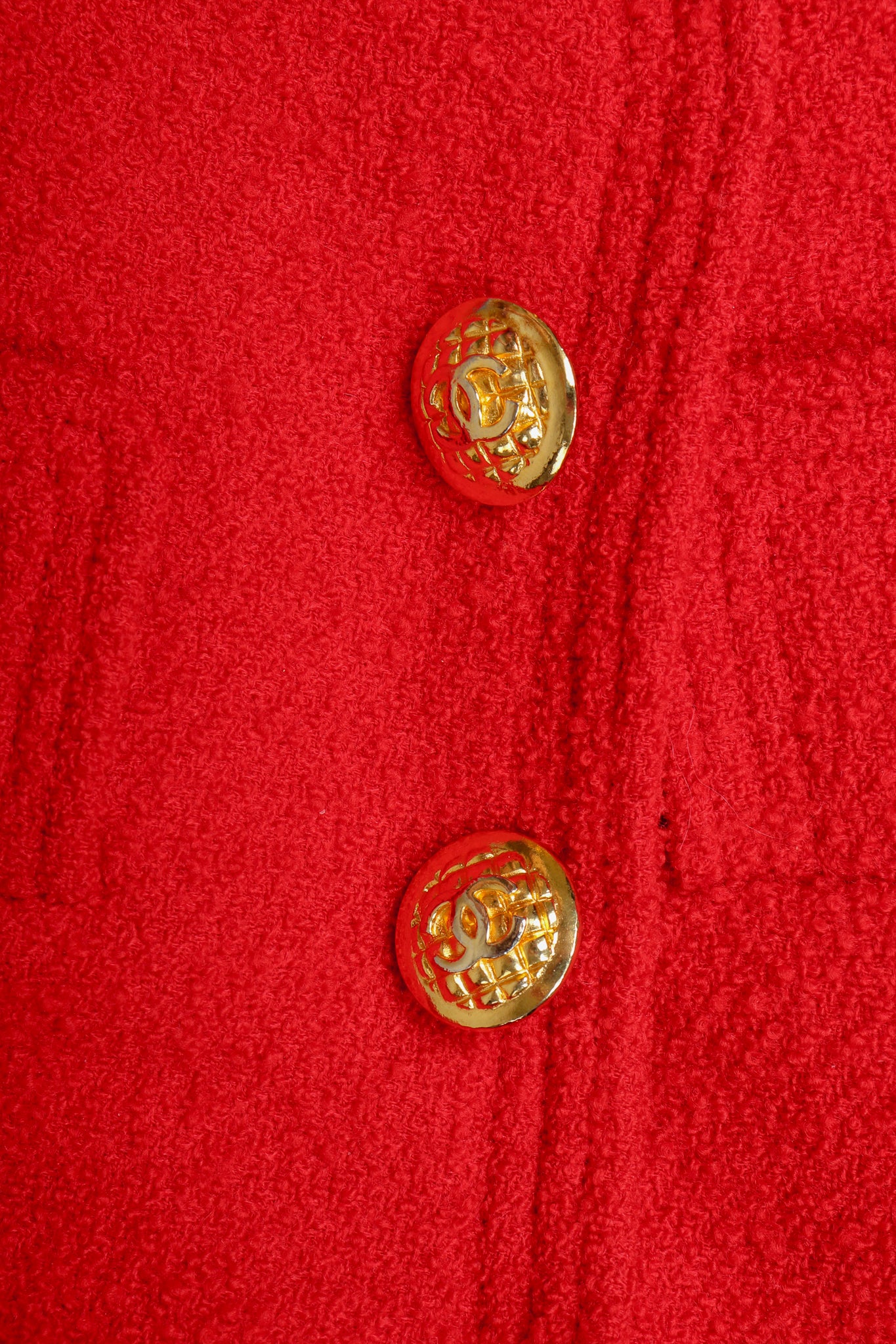 Curved Lapel Bouclé Jacket - Image 8