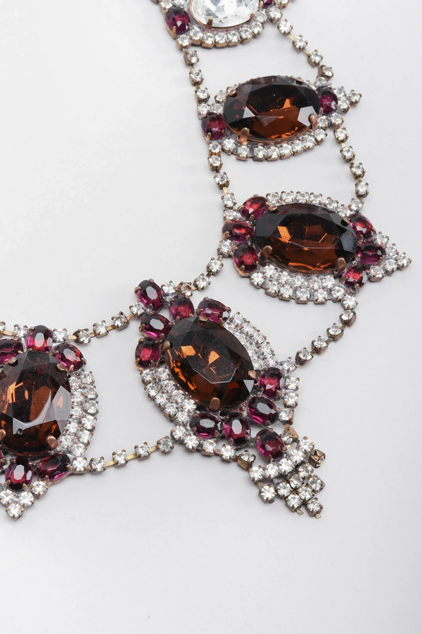 Czech Glass Rhinestone Necklace - Image 3