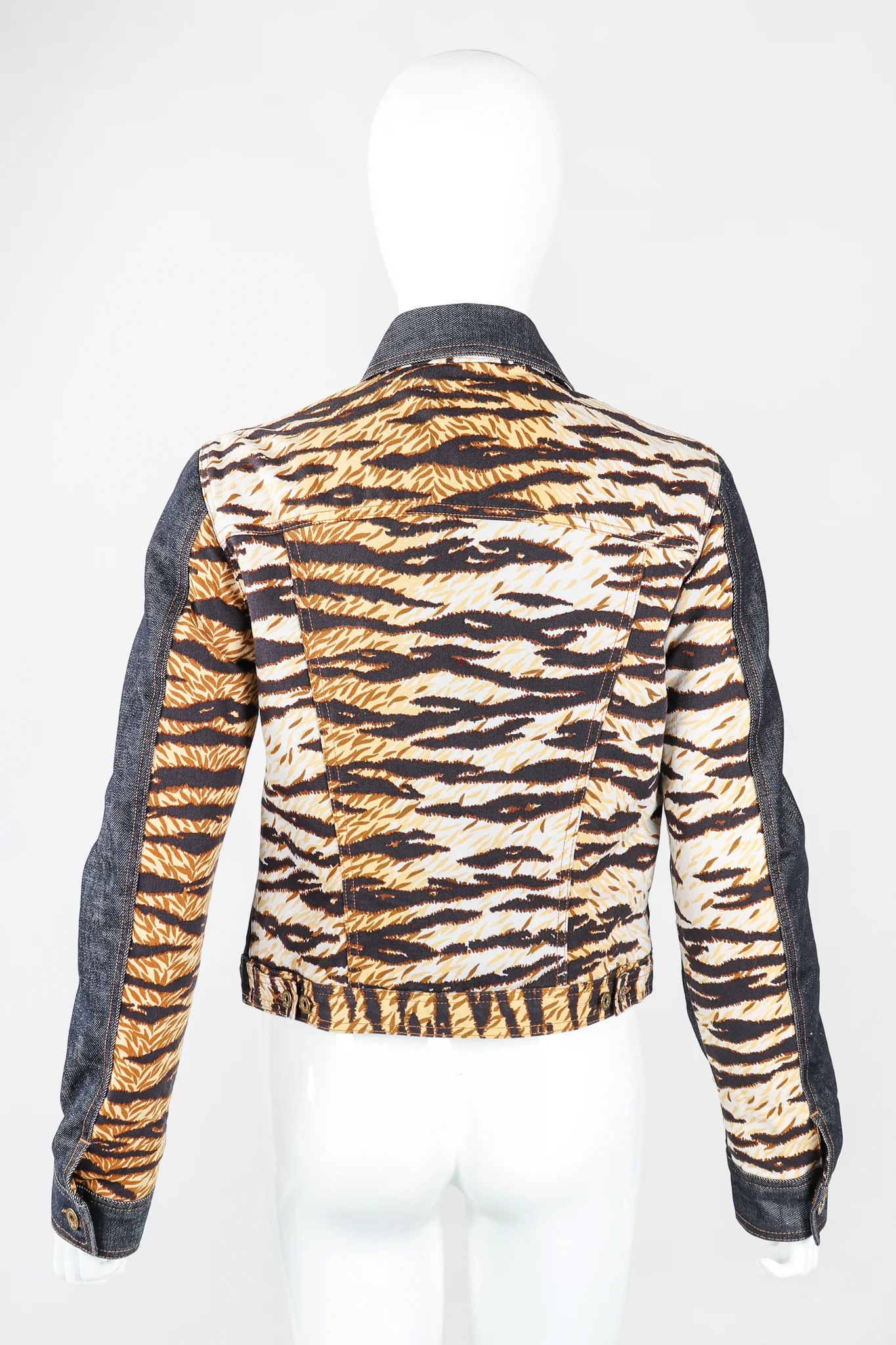 D&G Animal Contrast Denim Jacket - Image 3