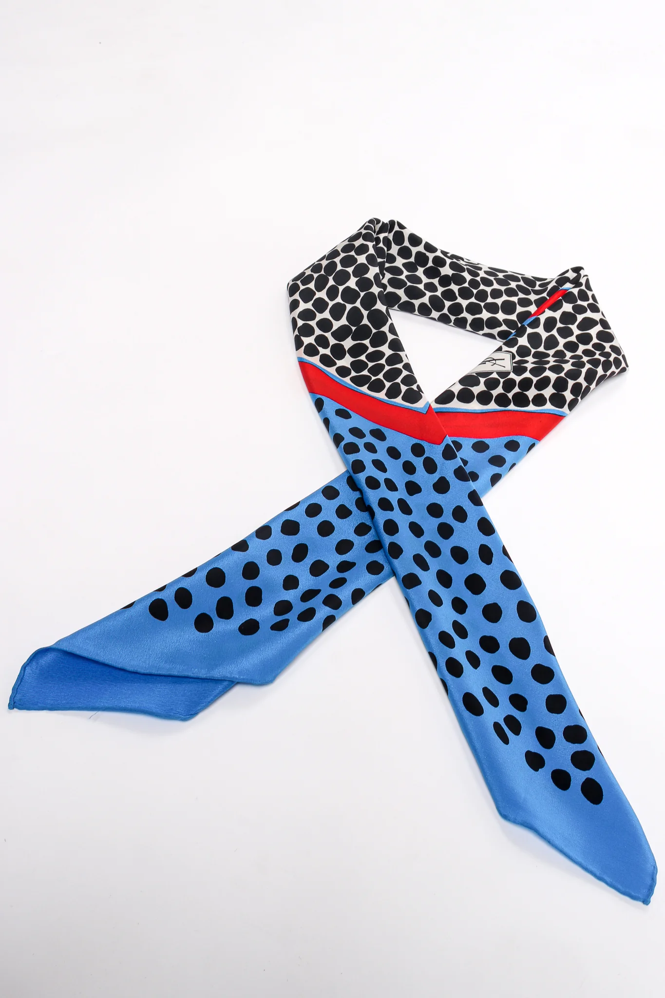 Dalmatian Dot Silk Scarf - Image 4