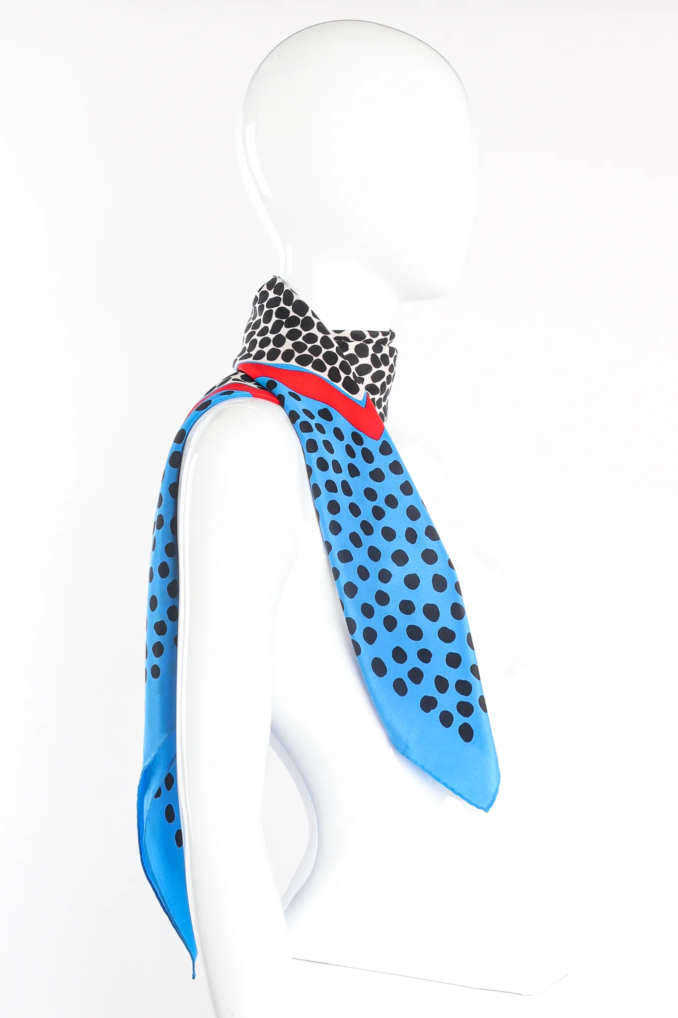 Dalmatian Dot Silk Scarf - Image 5