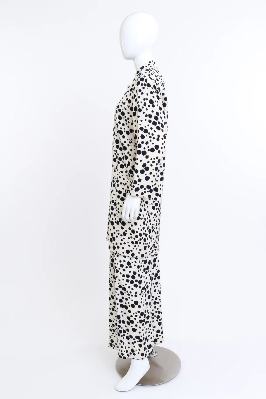Dalmatian Duster & Palazzo Pant Suit - Image 3