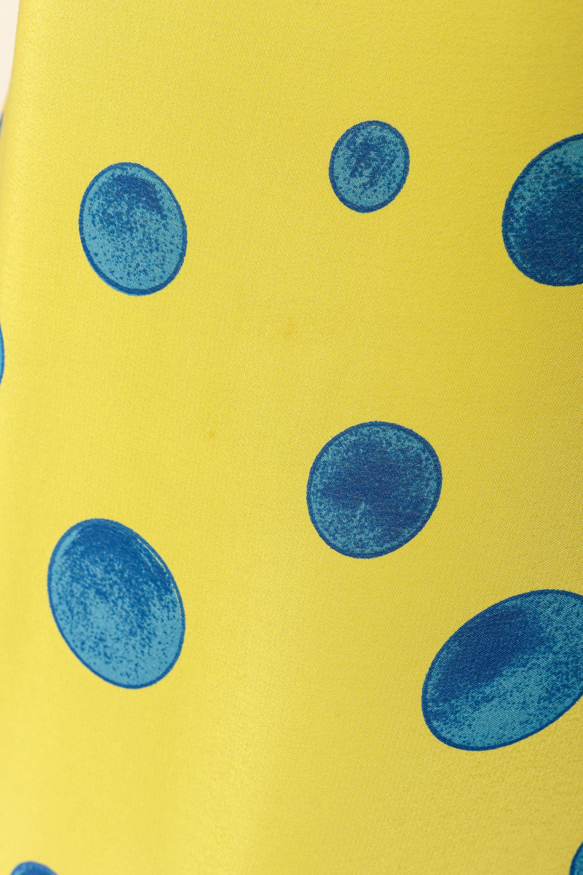 1991 S/S Damask Dot Scarf Top - Image 10
