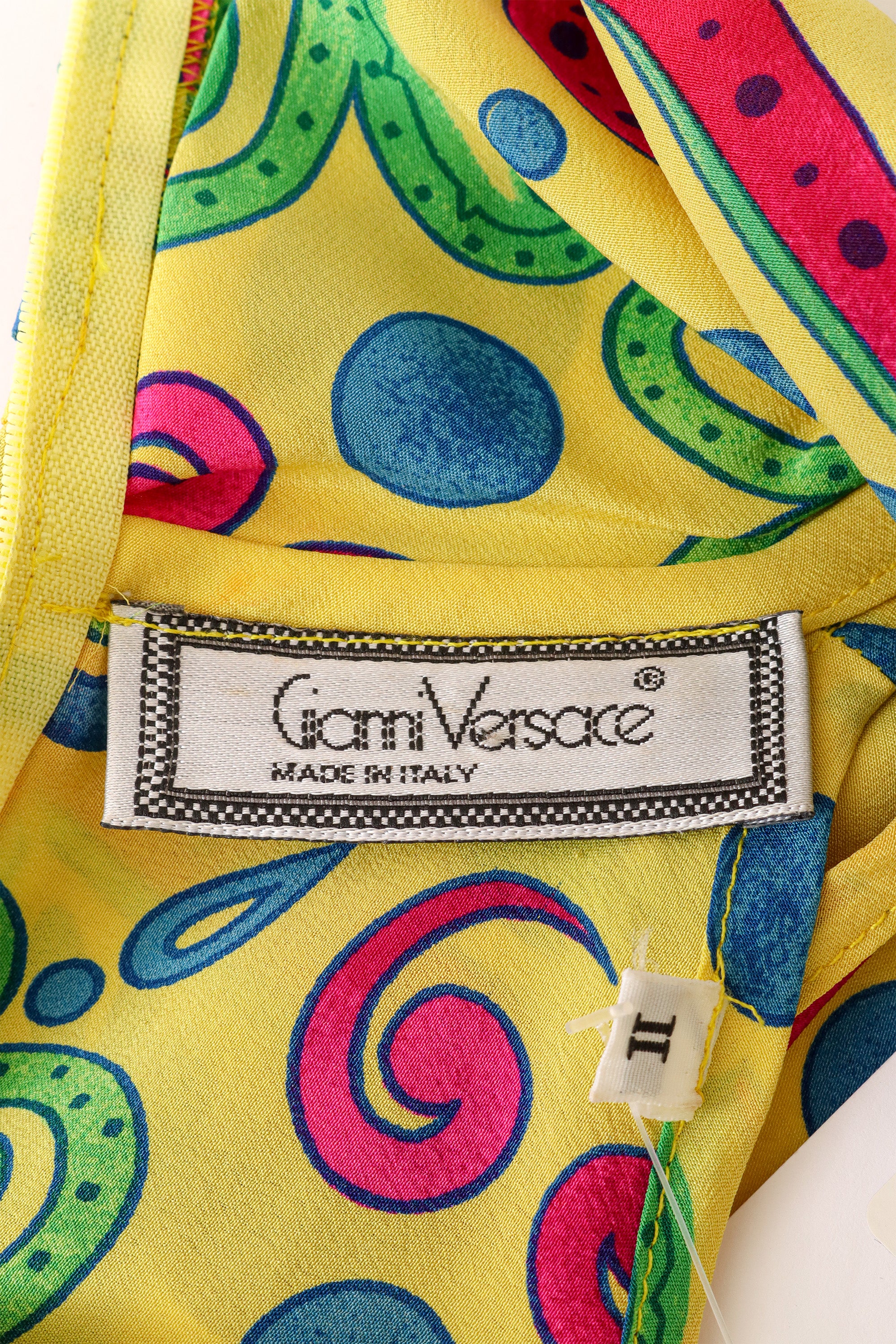 1991 S/S Damask Dot Scarf Top - Image 8