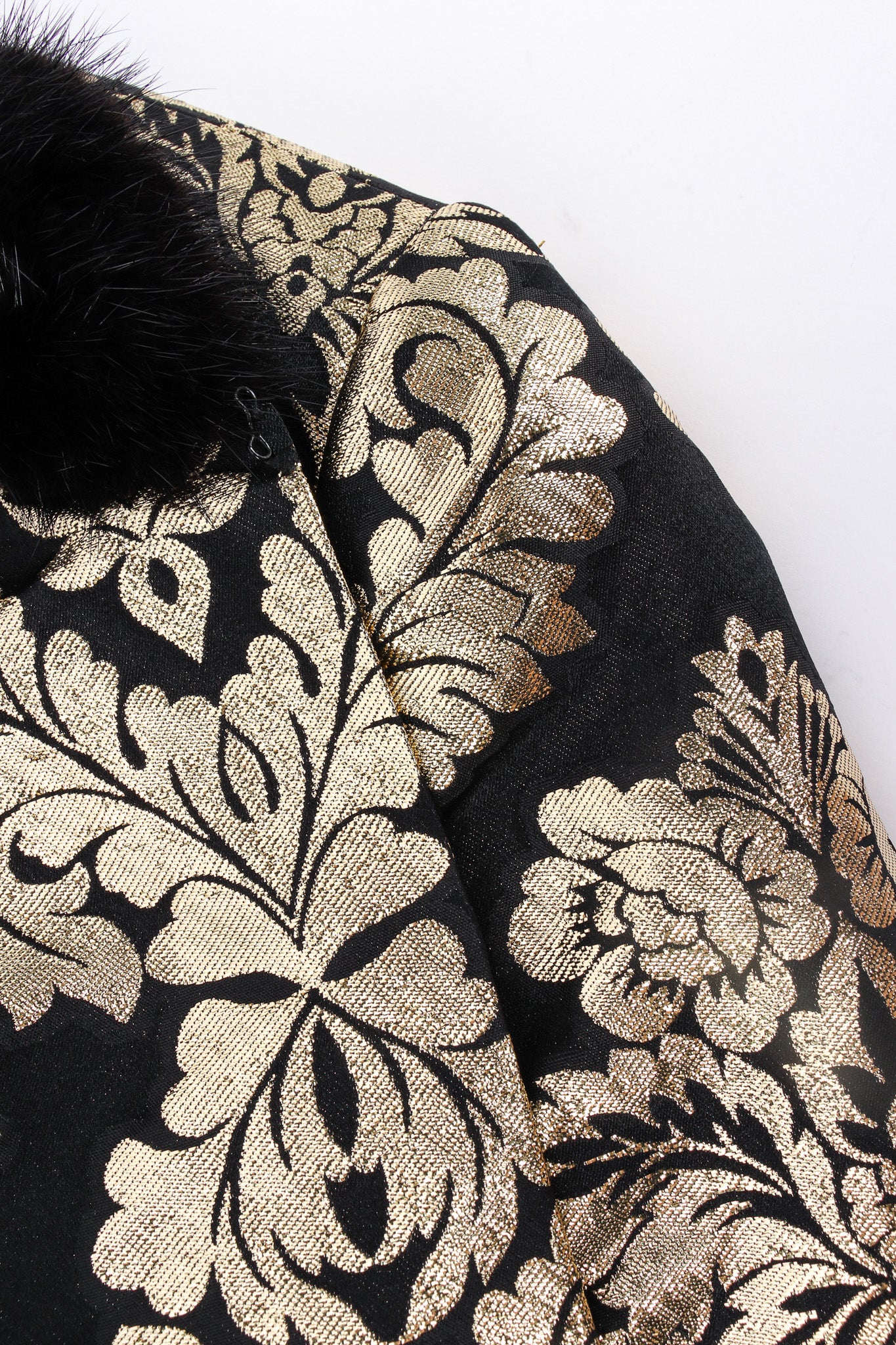 Damask Floral Lamé Coat - Image 5
