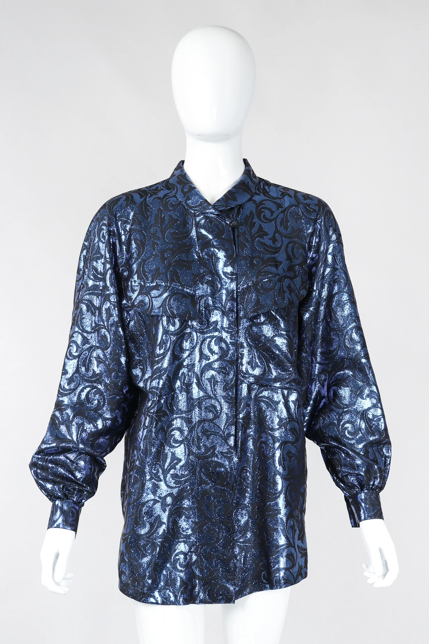 Damask Pajama Blouse - Image 3
