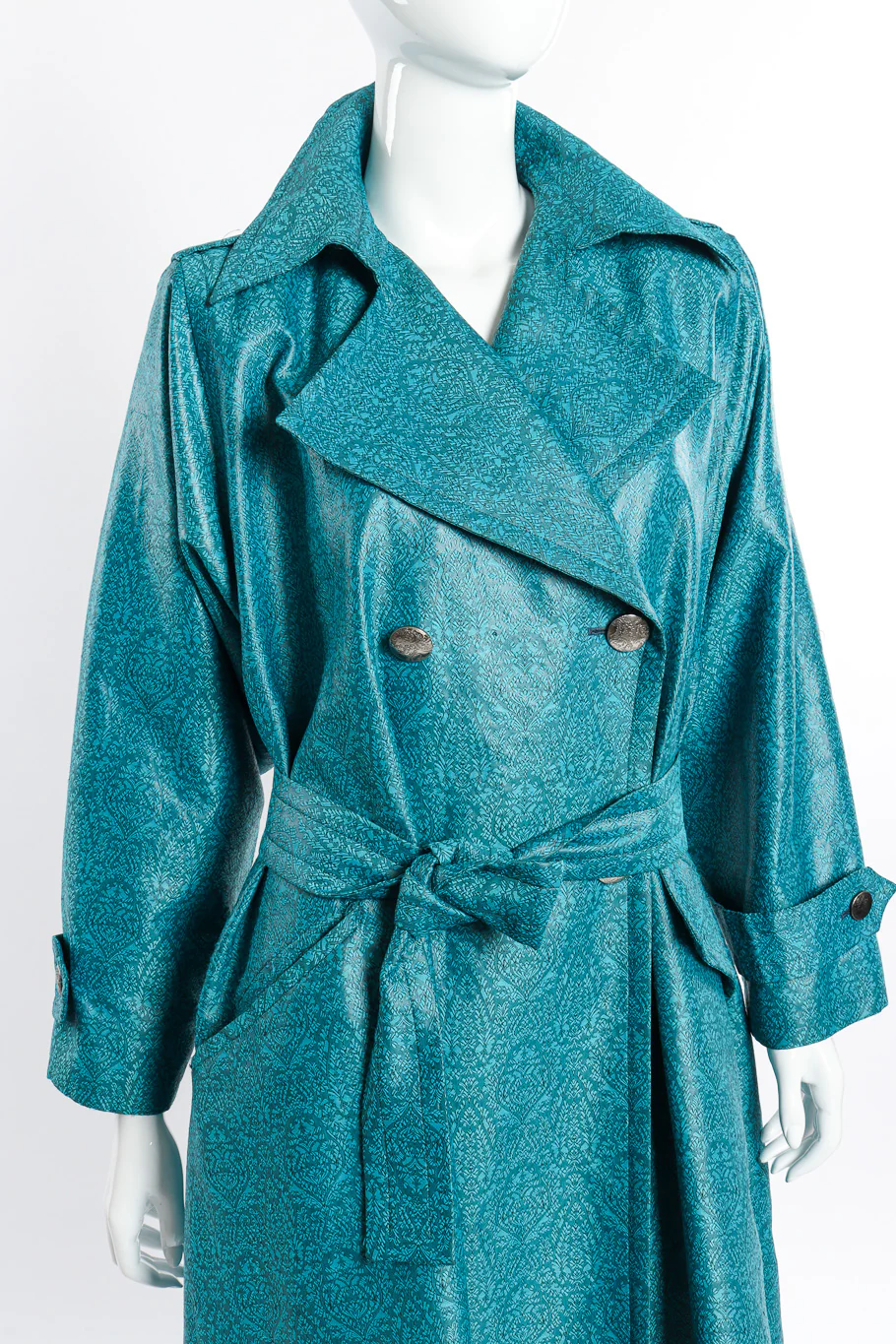 Damask Trench Coat - Image 4