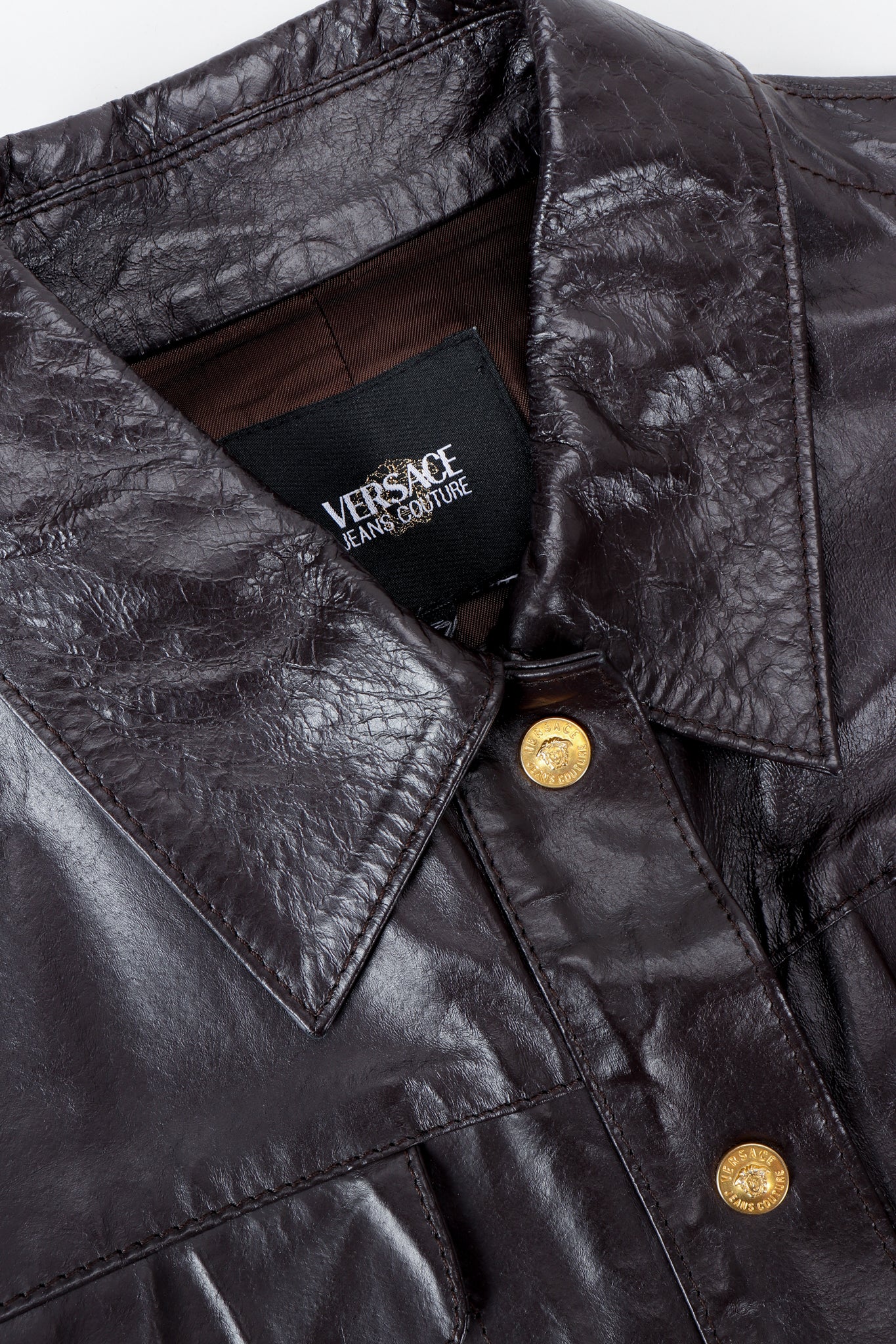 Dark Chocolate Leather Jacket - Image 8