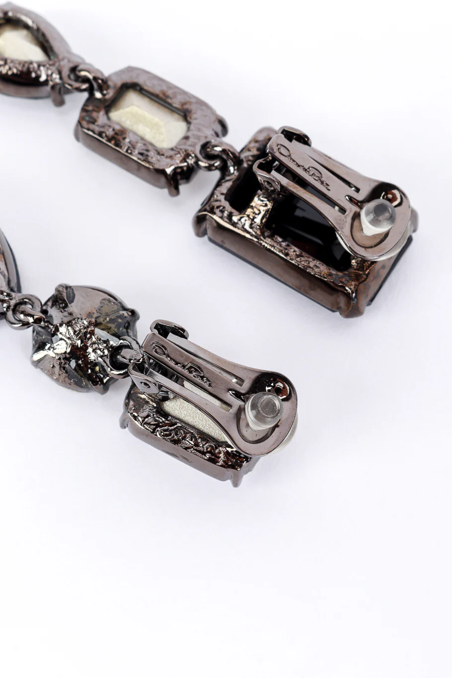 Dark Crystal Gem Drop Earrings - Image 5