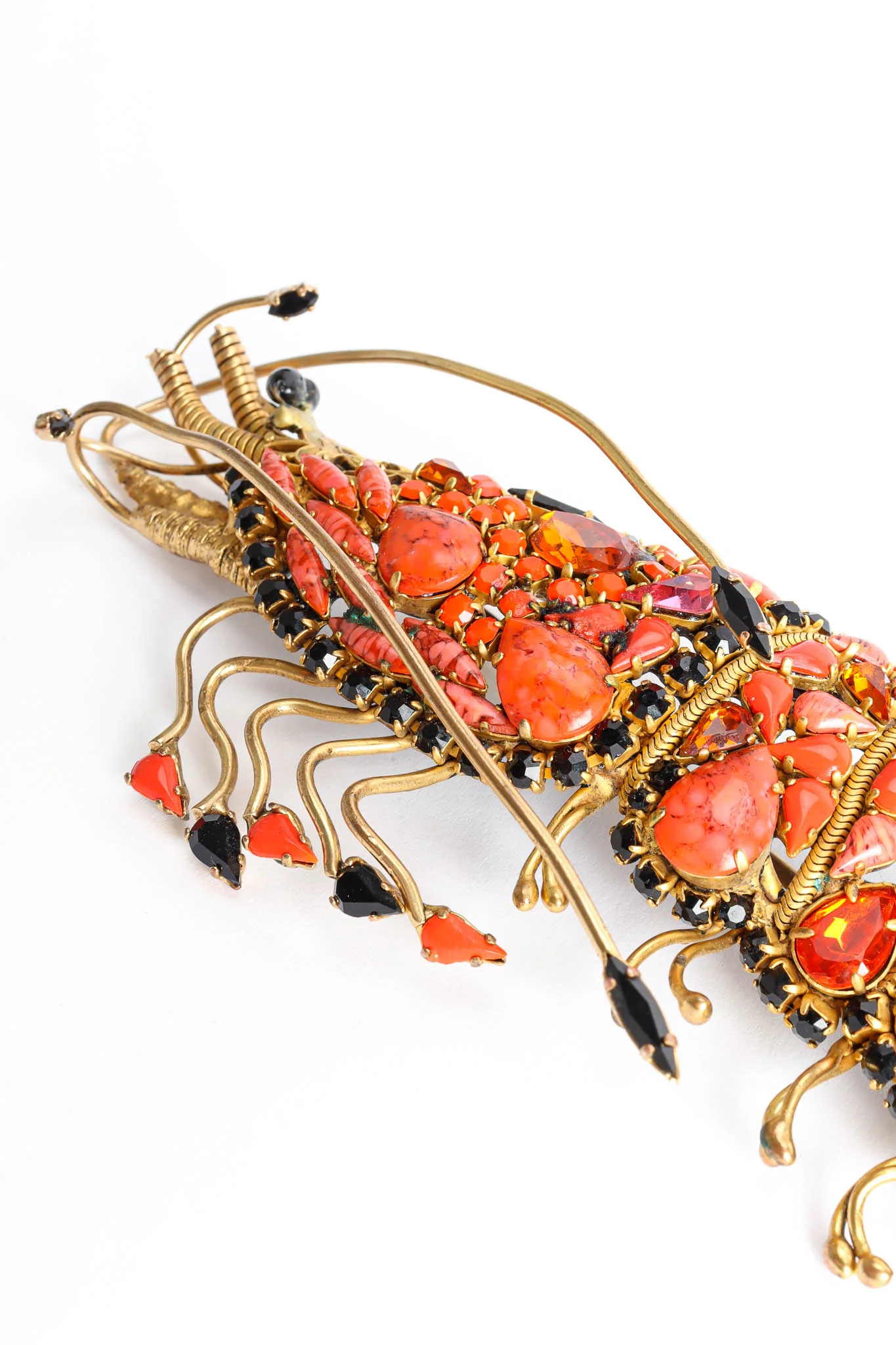 Jewel Lobster Brooch Necklace - Image 17