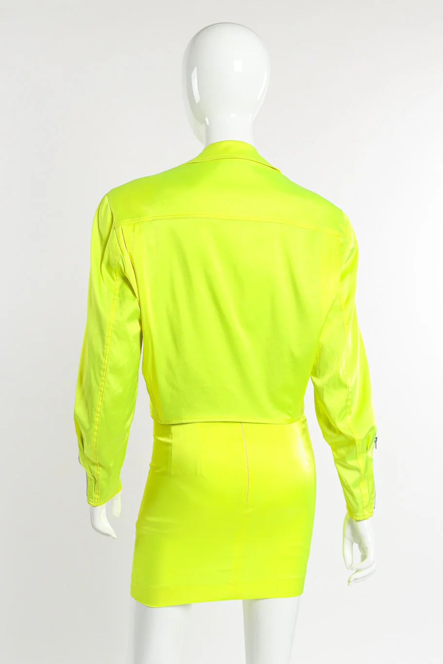 Day-Glo Moto Jacket & Skirt Set - Image 4