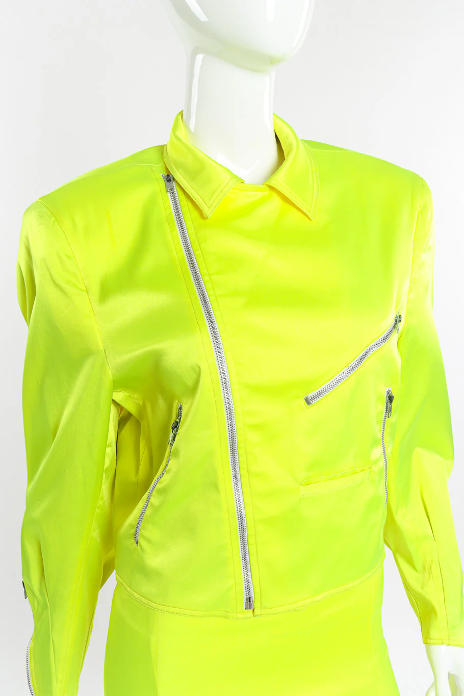 Day-Glo Moto Jacket & Skirt Set - Image 8