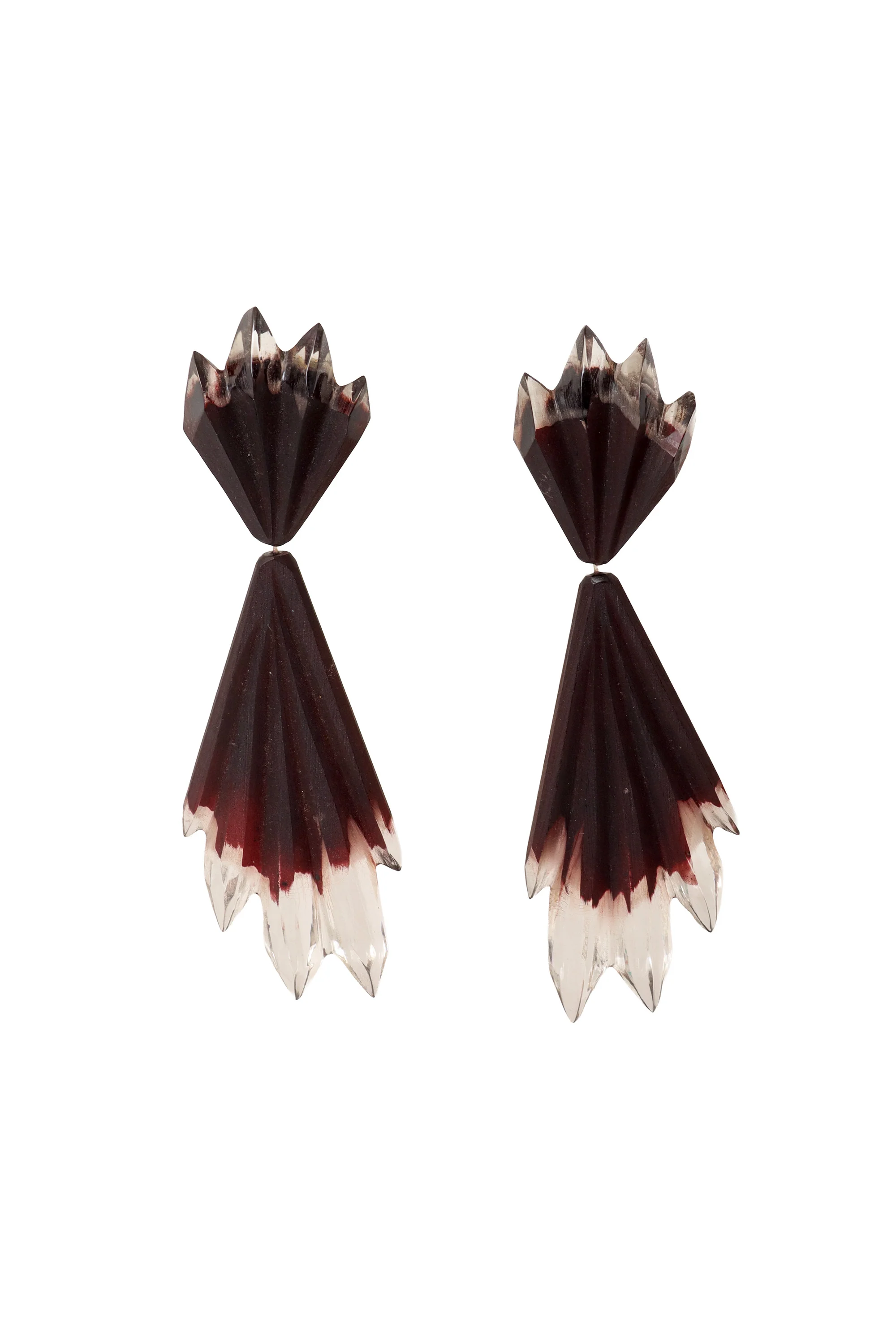 Deco Acrylic Icicle Earrings