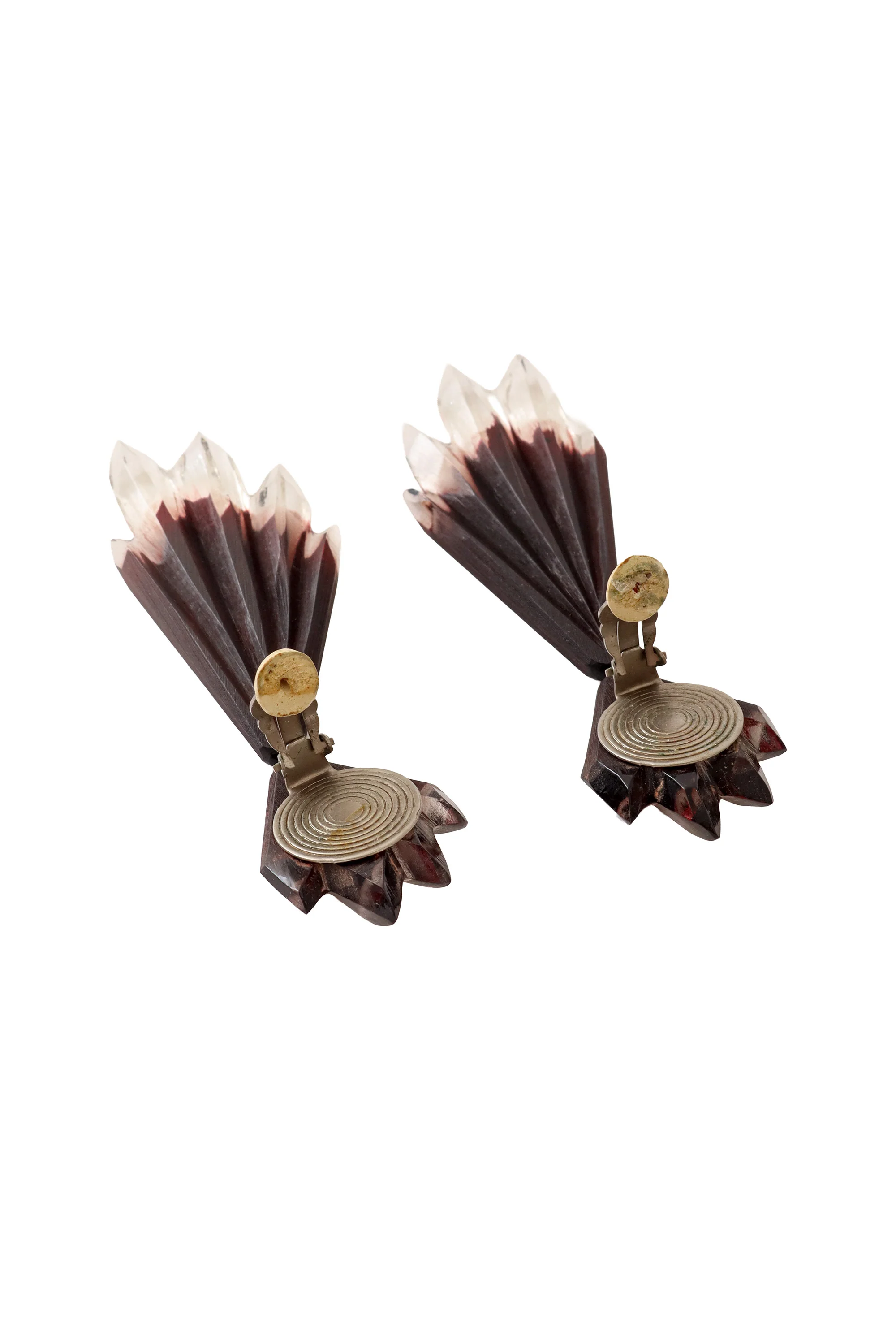 Deco Acrylic Icicle Earrings - Image 4