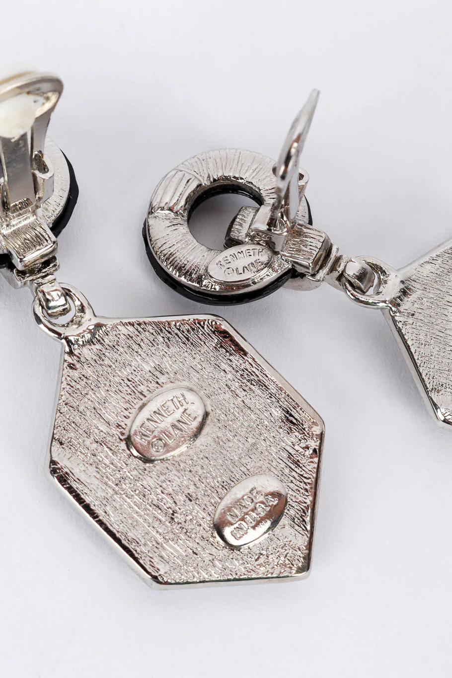 Deco Hexagon Drop Earrings - Image 6