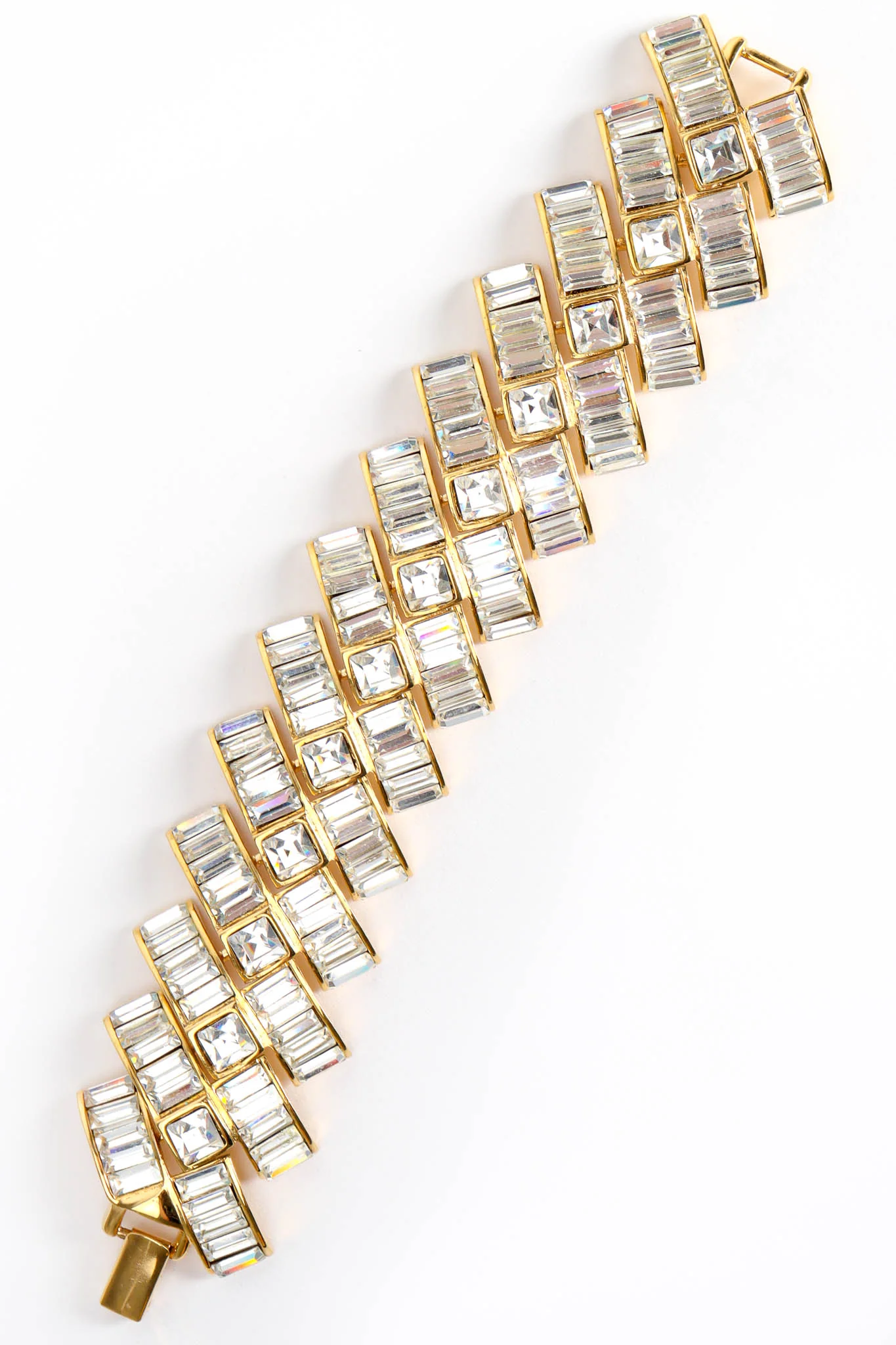 Deco Rhinestone Ladder Bracelet