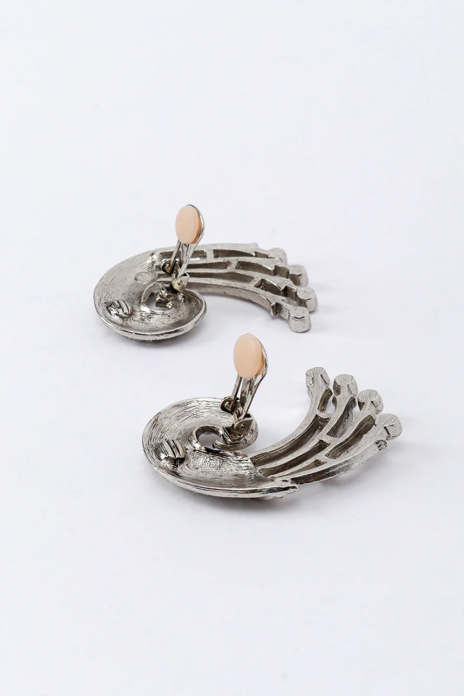 Deco Wave Rhinestone Earrings - Image 4