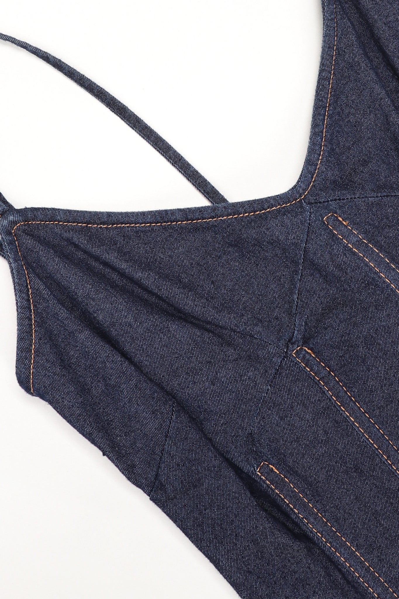 Denim Corset Slip Dress - Image 14