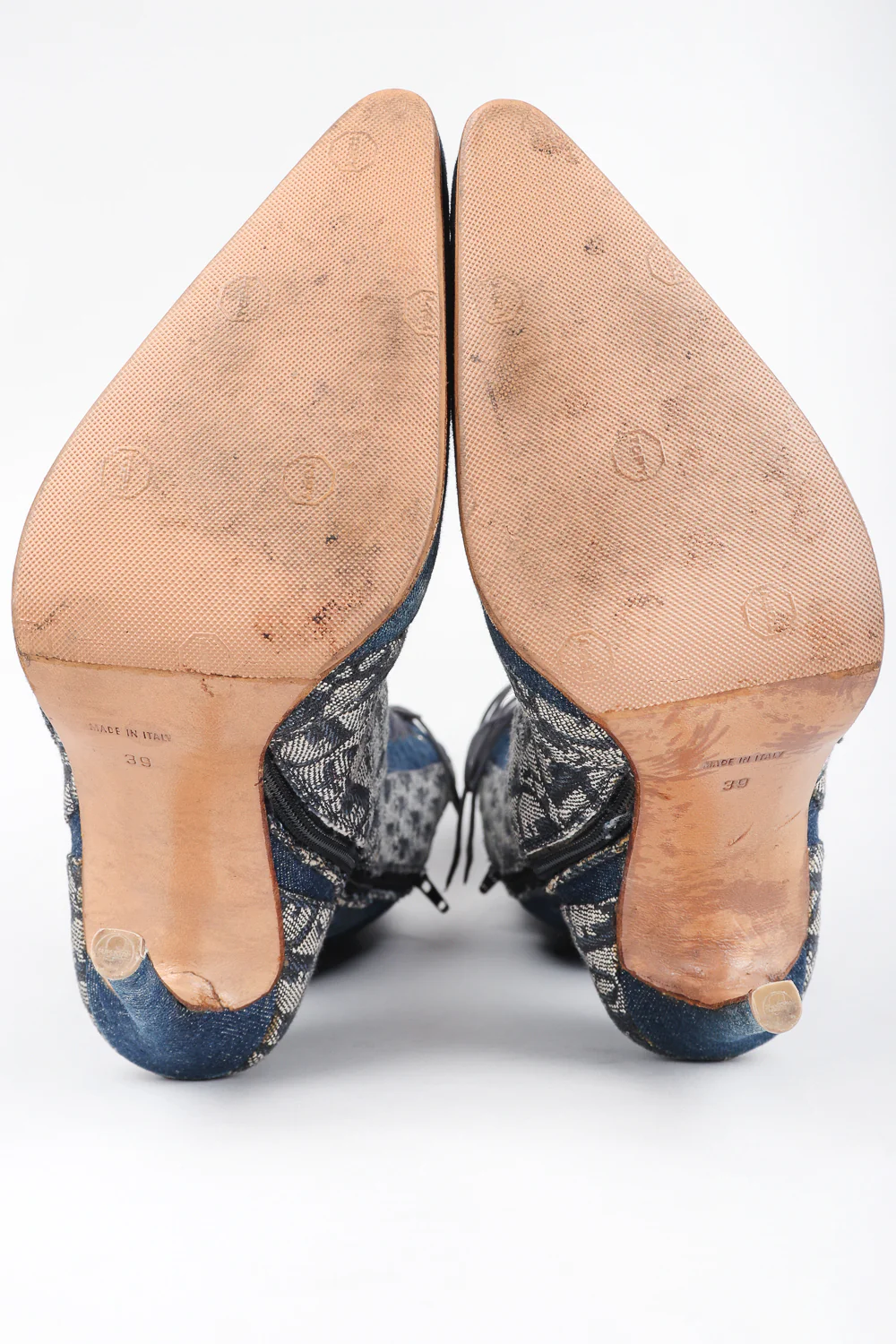 2000 Denim Monogram Boots - Image 10