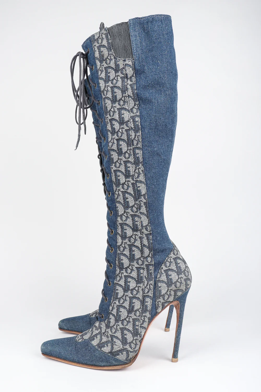 2000 Denim Monogram Boots - Image 5