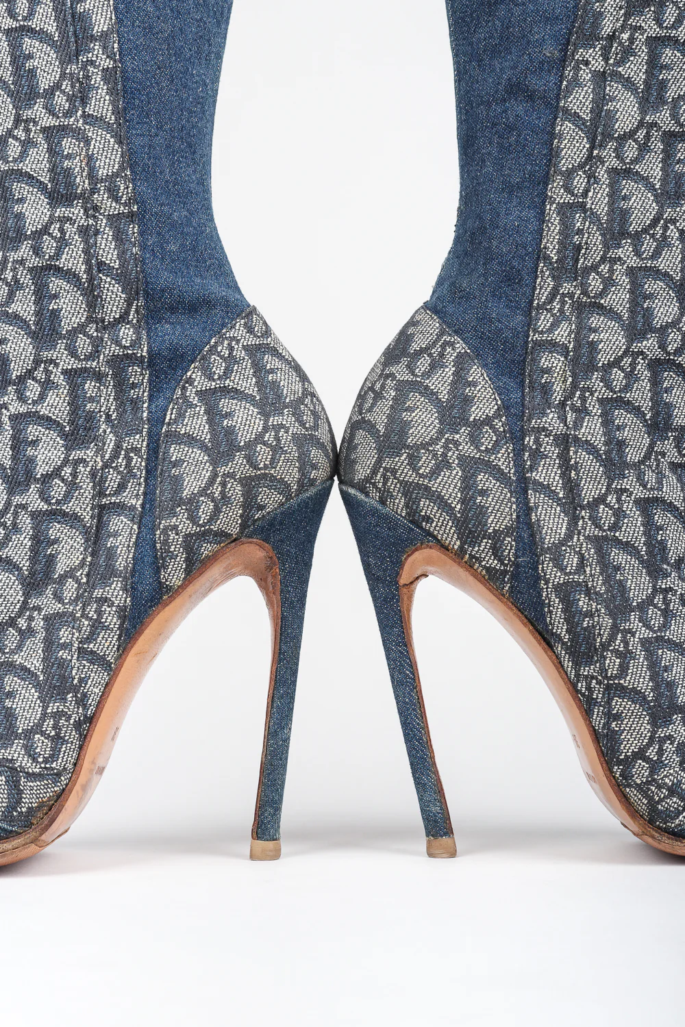 2000 Denim Monogram Boots - Image 7