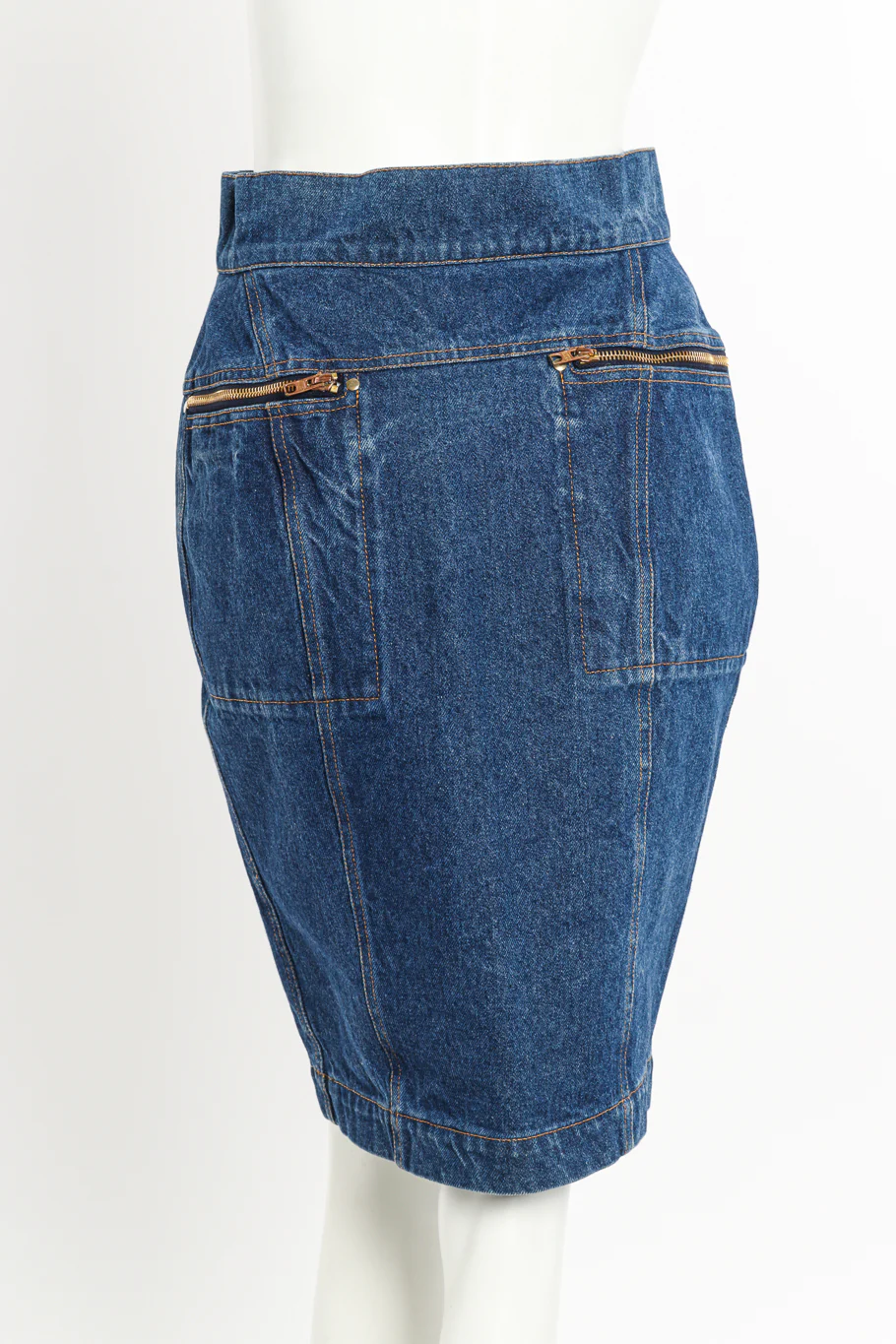 Denim Pencil Skirt