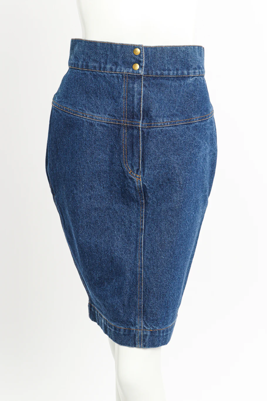 Denim Pencil Skirt - Image 2