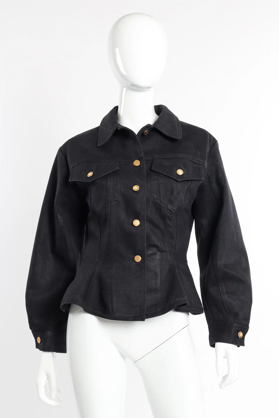 Denim Peplum Jacket